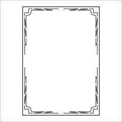 vector image, decorative ornamental frame, original design