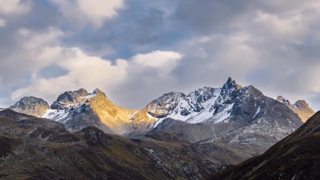 Timelapse of Bieler Hoehe, Paznaun Valley, Tyrol, Austria