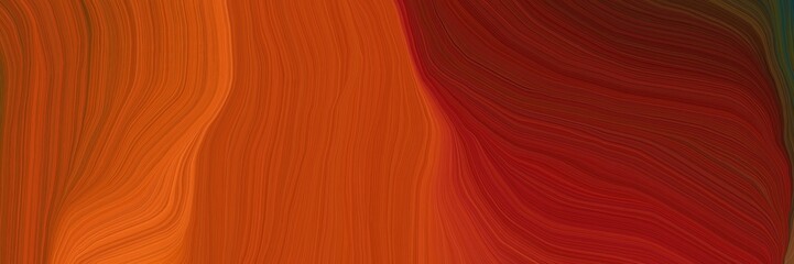 futuristic banner background with firebrick, dark red and very dark pink color. modern curvy waves background illustration