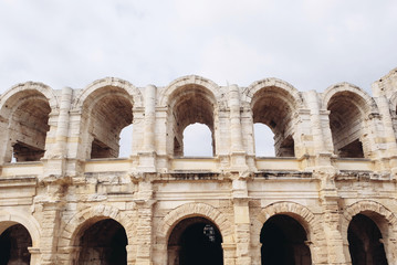 Fototapeta premium The Arles Amphitheatre, Roman amphitheatre in the southern French town of Arles.