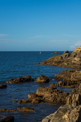 Fototapeta na wymiar Rocky coast line on Spain,Costa Brava sea shore.