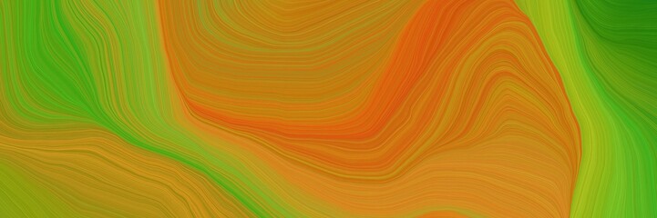 futuristic background banner with dark golden rod, dark green and olive drab color. abstract waves illustration