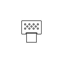 Ticket machine icon. ATM symbol. Logo design element
