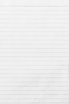 blank notebook sheet of paper