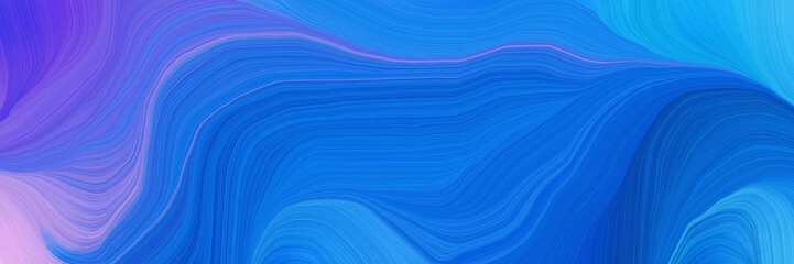 dynamic futuristic banner. modern waves background design with strong blue, medium slate blue and light pastel purple color