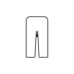 Pants icon. Jeans symbol. Logo design element