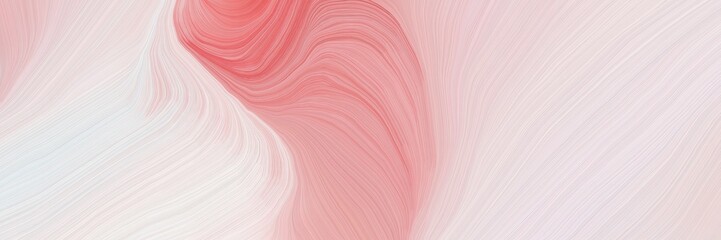 futuristic banner background with pastel pink, misty rose and light coral color. smooth swirl waves background illustration