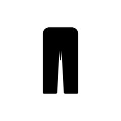Pants icon. Jeans symbol. Logo design element