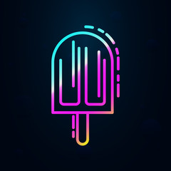 ice cream in nolan style icon. Simple thin line, outline vector of birthday icons for ui and ux, website or mobile application