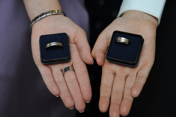 Eheringe, das Symbol der Eheschließung