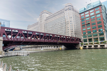 Chicago and its bridges connecting the city