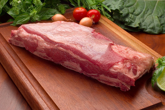 pe&ccedil;a de costela crua