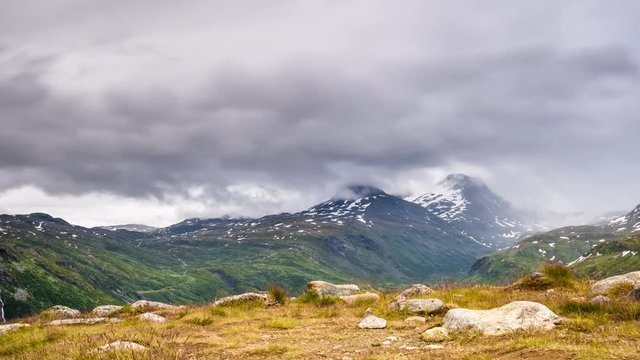 Timelapse at Sognefjell, Province Vestland, Norway