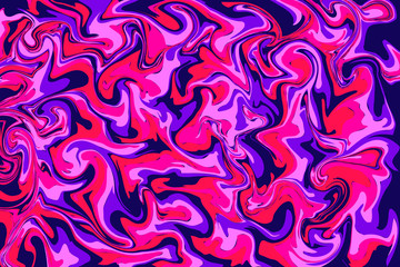 Marble textured in neon red, violet, blue color background (Vector)