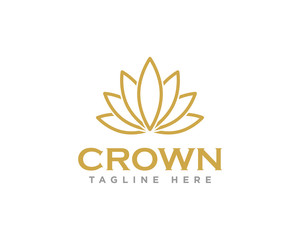 Fototapeta na wymiar Crown Logo Icon Design Vector