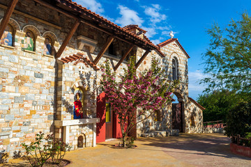 Obraz premium Agiou panteleimonous monastery in Penteli, Greece