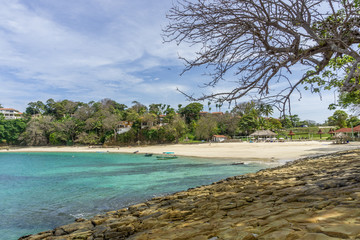Galeon beach on Contadora Island in Panama bay, Pacific ocean.