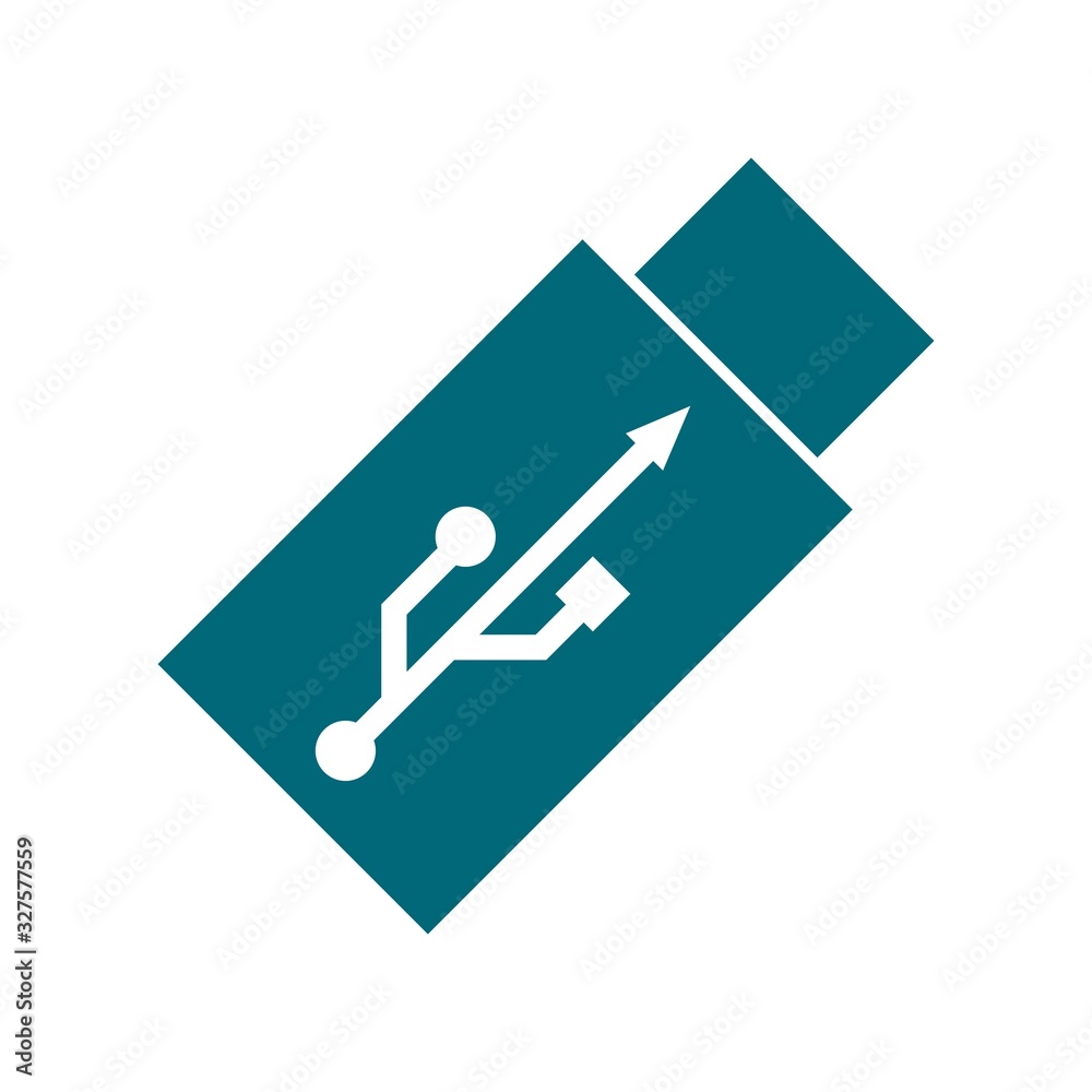 Poster usb data transfer logo