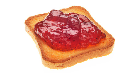 geleia de frutas vermelhas na torrada