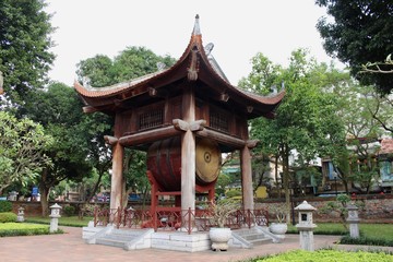 Details of the literature temple at Hanoi, Vietnam