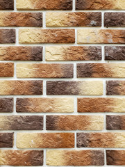 background of the wall is a brown brick surface. Abstract wall background.