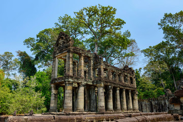 Le grenier à riz du temple Preah Khan dans le domaine des temples de Angkor, au Cambodge