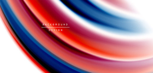 Silk smooth lines on white, liquid fluid color waves. Vector Illustrations For Wallpaper, Banner, Background, Card, Book, Illustration, landing page, cover, placard, poster, banner, flyer, design