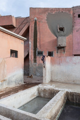 Einblicke ins Gerberviertel in Marrakesch, Marokko