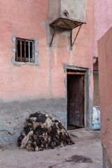 Einblicke ins Gerberviertel in Marrakesch, Marokko