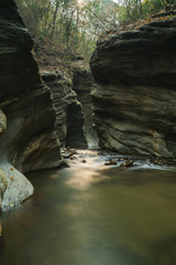 Fototapeta premium Streams in the rocks, beautiful views, Nan, Thailand