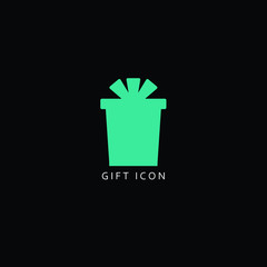 Creative and Minimalist Gift Logo Design, Editable in Vector Format 