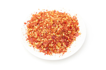 A pile of dried paprika