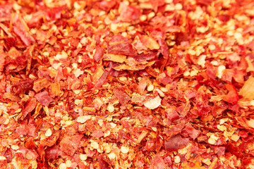 A pile of dried paprika