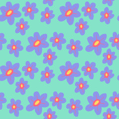 Flowers illustration pattern