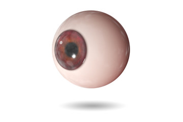 Eye illustration in medical concept - 3d rendering