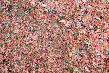 The texture of pink granite, raw