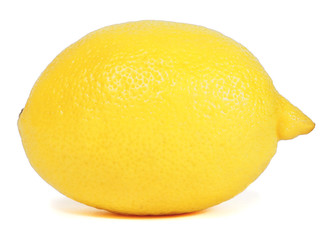 Lemon. Tropical fruit. Fresh ripe lemon. . Isolated on white background