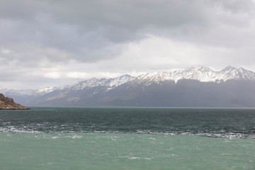 Pacific meets atlantic ocean, Chile, Patagonia