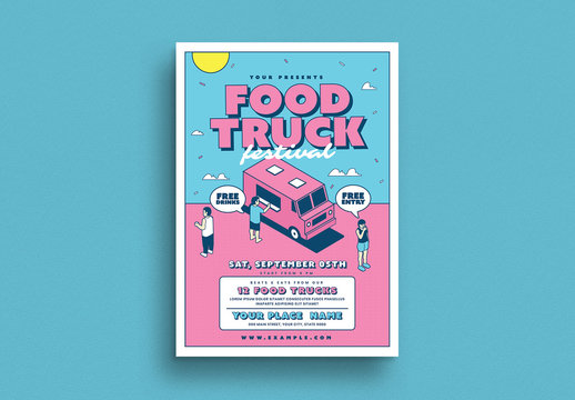 Food Truck Event Flyer Layout