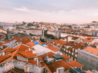 Fototapeta na wymiar Streets of Lisbon in Portugal