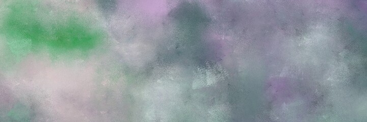 Fototapeta premium painted decorative horizontal design background with light slate gray, pastel gray and sea green color