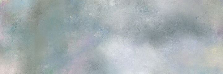 abstract aged horizontal banner with dark gray, light gray and dim gray color