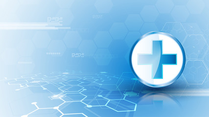 medical tech innovation design concept background