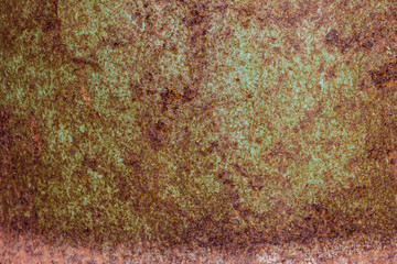 Texture and background, rusty metal bin