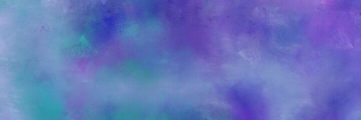 abstract antique horizontal design with slate blue, steel blue and medium purple color