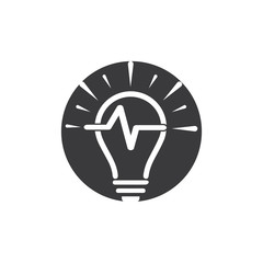 light bulb symbol vector design illustration