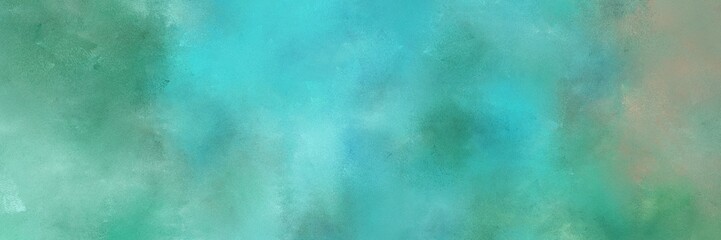 abstract aged horizontal background texture with medium aqua marine, cadet blue and dark gray color