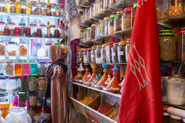 Gewürzladen in Marrakesch, Marokko