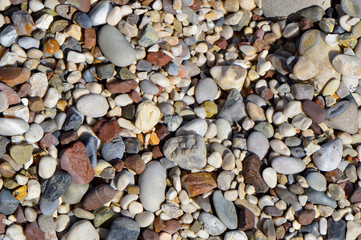 Pebbles on Ipsos beach
