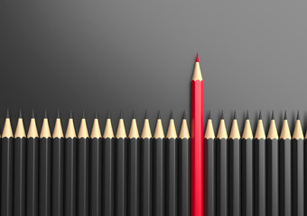 Different, unique and standing out of the crowd